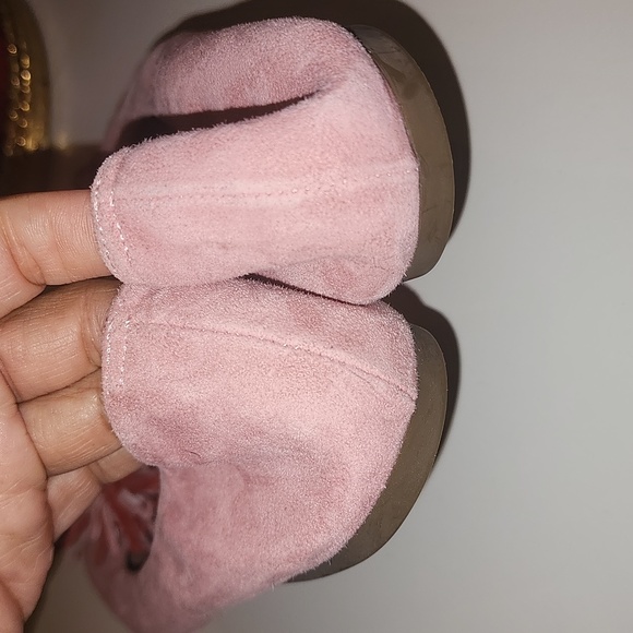 JCREW BLUSH PINK NWT REAL LEATHER SUEDE BALLET FLAT NON SKID SOLE SIZE 8.5 - Picture 3 of 6